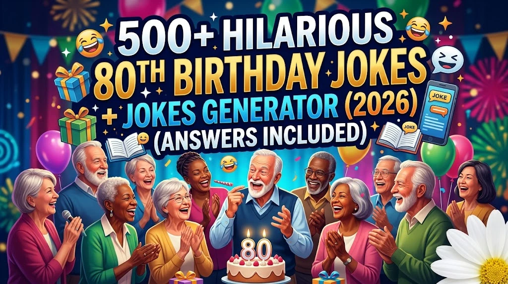 hilarious 80th birthday jokes with punz world