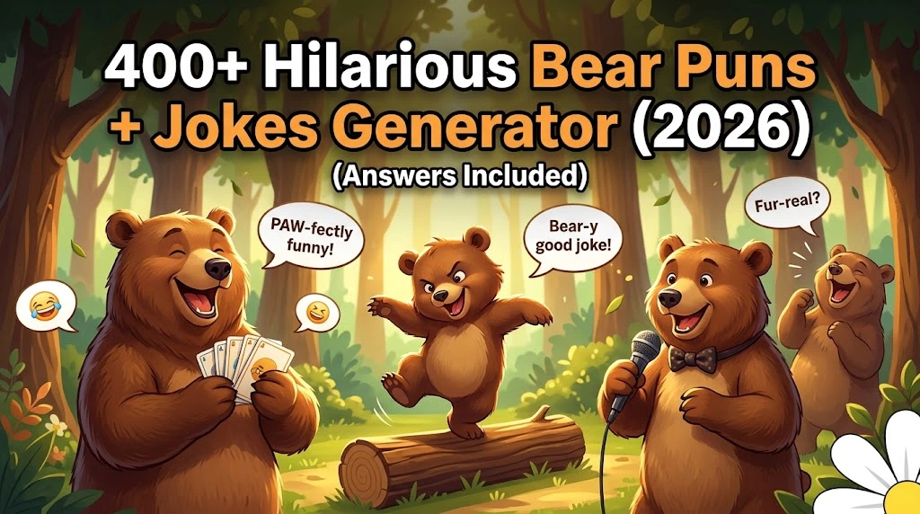 hilarious bear puns with punz world